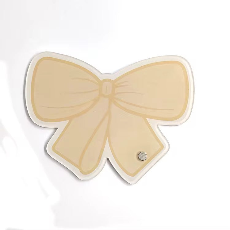 Beige Bow/ Lash tile